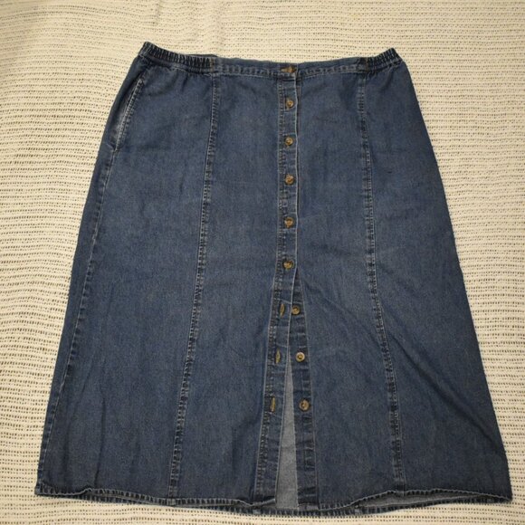 Vintage Tradition Jean Skirt - Picture 1 of 6